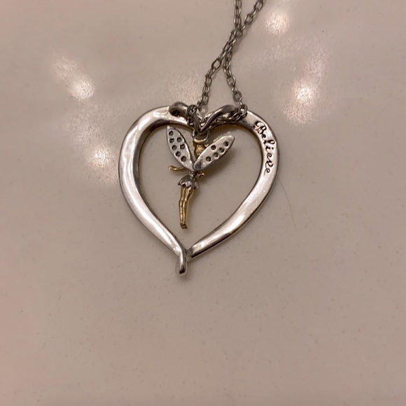 Tinker Bell necklace with “Believe” on the back - Picture 2 of 3